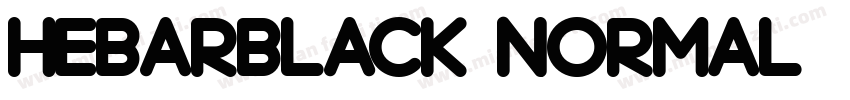HebarBlack Normal字体转换